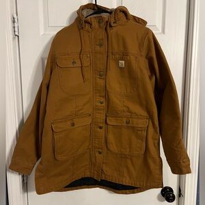 carhartt jacket Womens Large Model #0C5512-W With Removable Hood NWOT